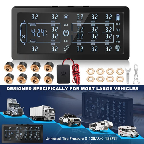 Solar tire pressure monitoring - pressure,