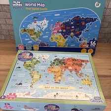 2  World Map Floor Puzzles