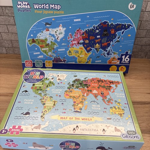 World map floor puzzles - ,