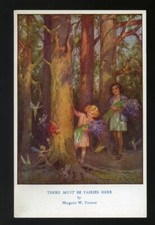 'The Fairy Way' c.1930s Postcard - Artist Margaret W Tarrant