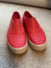 Native Red Rubber Slip On Water Shoes EU46 