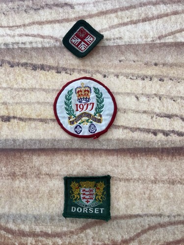 Three cub scout badges - three,