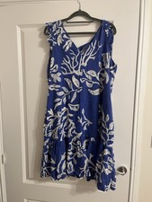 Next Linen Mix Dress Size 16