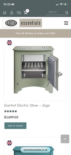 Everhot electric stove with - everhot,