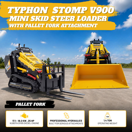 New stomp v900 4ton - new, 25hp