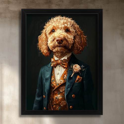 Cockapoo art print dog poster - dog,