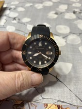 Spinnaker Helium Divers Watch 300m Black Yellow Quartz, SP-5005