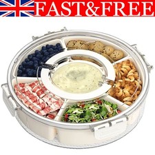 Divided Rotating Serving Tray