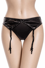 Ladies Black Gloss PVC
