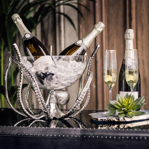Octopus stand glass bowl - octopus,