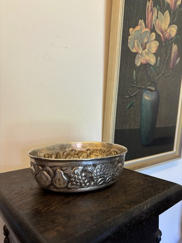 Antique silver plated fruit - antique,