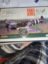 Flown Spitfire coin And Stamp