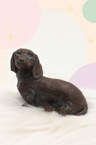 Dachshund dog candle handmade - dog,