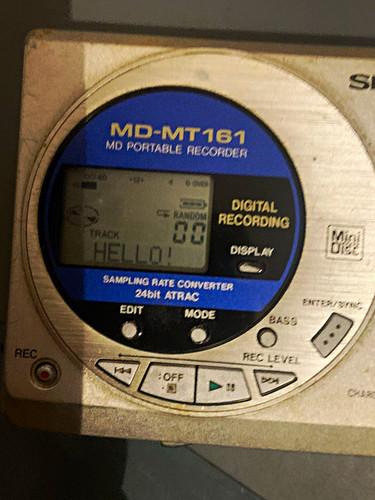 Sharp mt161 minidisc - sharp,
