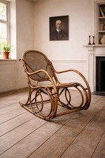 Vintage French Bamboo & Cane
