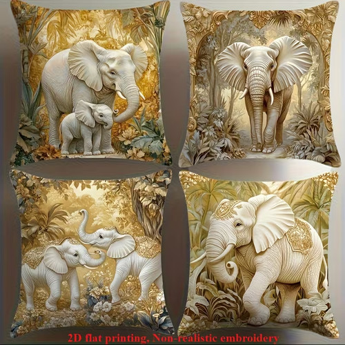 Tropical style elephant - style,