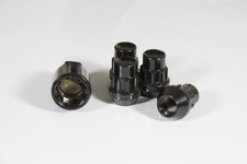 4 x Black Locking Wheel Nuts M12x1.25 Fits Subaru Justy Impreza STI WRX Wagon