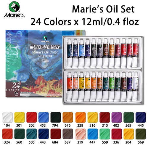 Maries color oil paint set - maries,