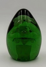 Victorian Glass Paperweight Dump End of Days Three Flower Design Pattern Rare