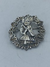 Vintage Silver Tone Lucky