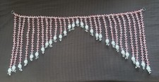 30 String Red, Pink and Silver Beaded Door Hanging Decor