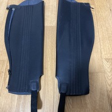 Chap Size large Black Horse Riding Equestrian Half Chaps (P3/5)