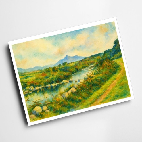 Print kilkeel river - print, &