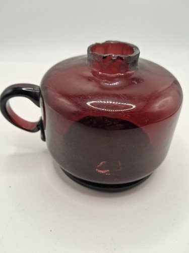 Vintage deep plum - glass, whale