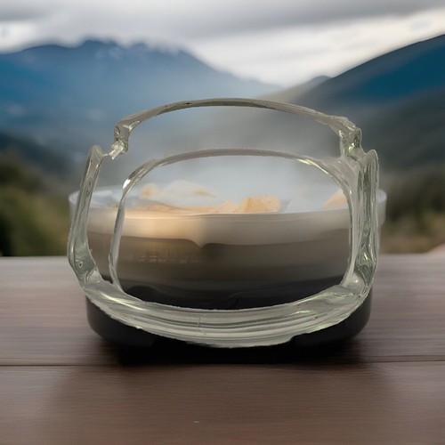 Retro glass ashtray - retro,