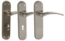 Vibe Door Handle Milan Designer Internal Door Lever Furniture Satin Chrome