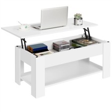 Wood Coffee Table with Hidden