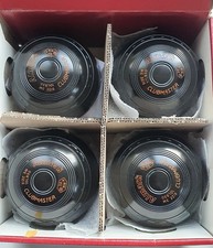 4×Almark Clubmaster Lawn Bowls ,Size 3M,Carrier,Bag,Shoes.