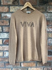 Bella Freud Viva Star Cashmere Biscuit Jumper Size Large