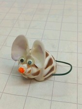 45mm Seashell Mouse With Tail Ornament Vintage