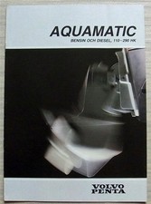 VOLVO PENTA AQUAMATIC MARINE ENGINES Boat Sales Brochure c1985 SWEDISH #7730303