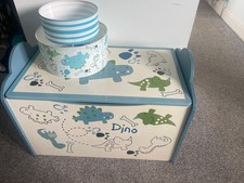 dunelm dino toy box and lightshade