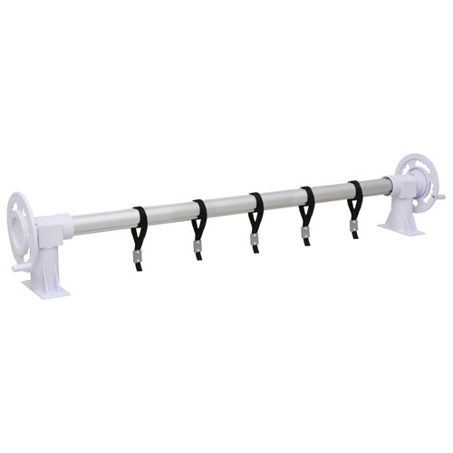 Pool cover roller with - cover,