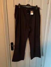 BNWT size 18 black linen