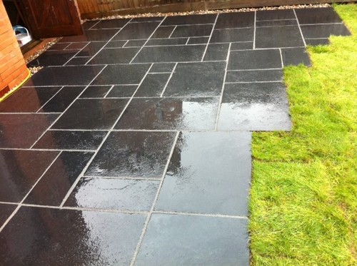 Wet look limestone indian - wet,