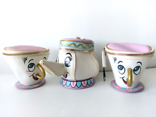 Primark Disney Beauty And The Beast Set Of 3 MRS Pots Purse Chip Cup Purse 2