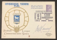 Alf Ramsey Signed Cover 1972