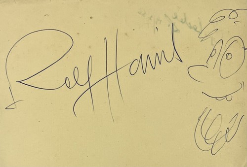 Rolf harris signed autograph - rolf,