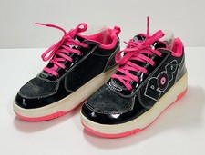 Heelys POP Strike Black Sparkle & Pink, Size UK 2 / EU 34 Youth Roller Shoes