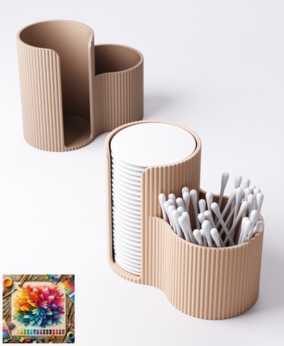 Ribbed cotton swab - ribbed,
