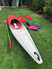 Dagger Pirouette S River Kayak + Paddle, Spray Skirt & Float Bags