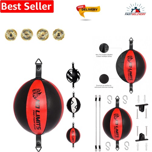 Leather double end boxing - leather,