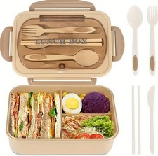 3 Compartments Lunch Box Food