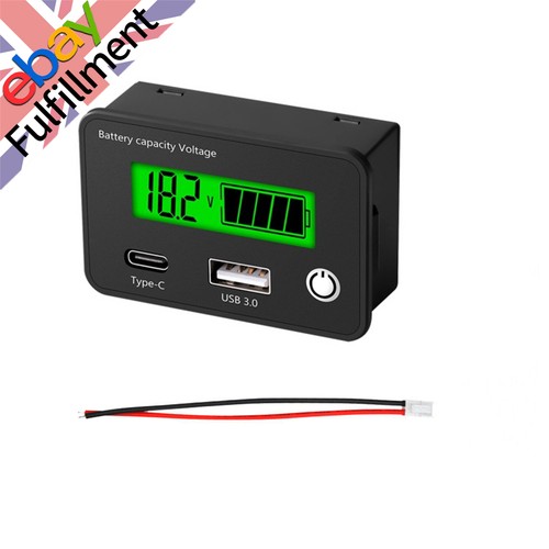 Battery capacity voltmeter - battery,