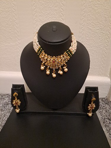 Indian choker and earring set - indian,