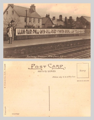 Vintage postcard railway - vintage,